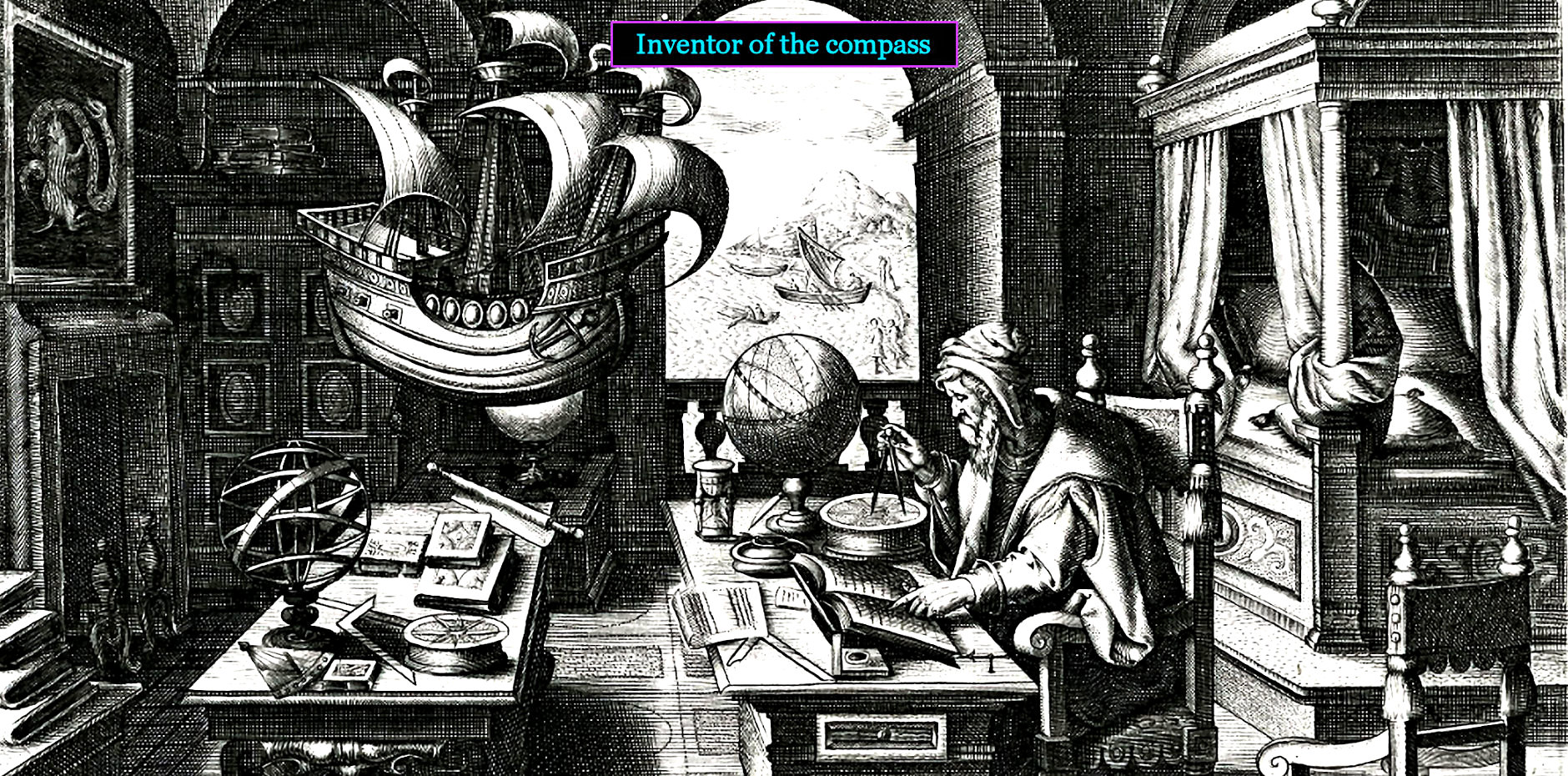 inventing the compass, 1600